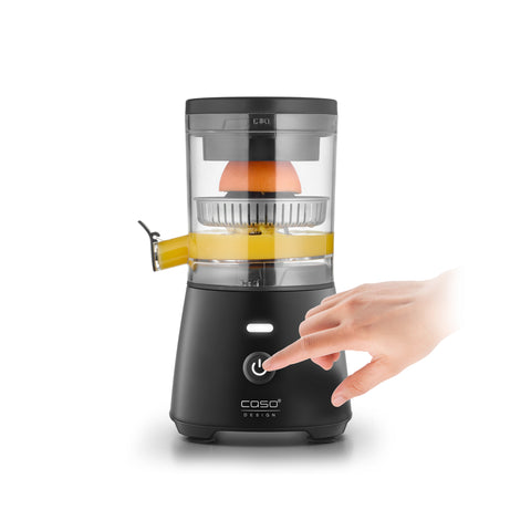 One-touch start button on the CASO CP 400 Citrus Lift