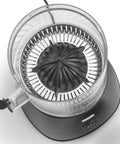Universal pressing cone with pulp filter, top view